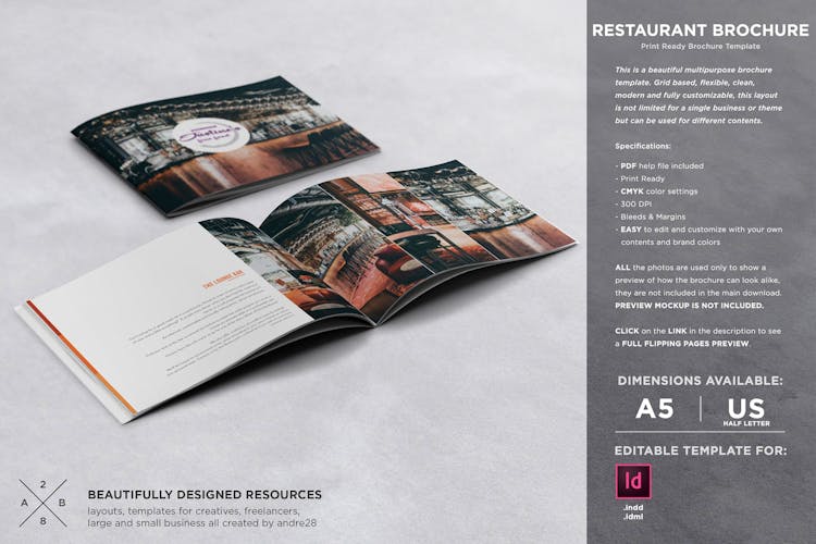 Restaurant Brochure template