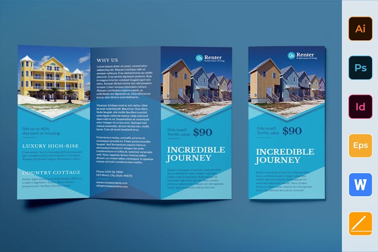 Vacation Rental brochure template