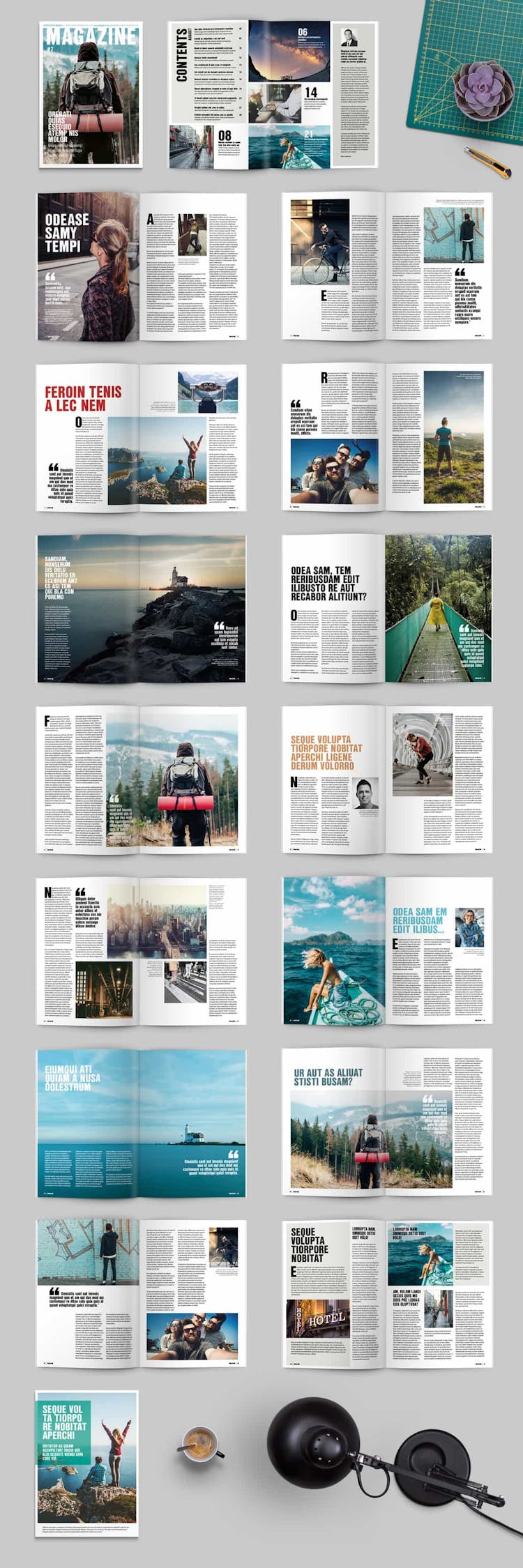 80 Cool Zines And Indesign Magazine Templates Redokun