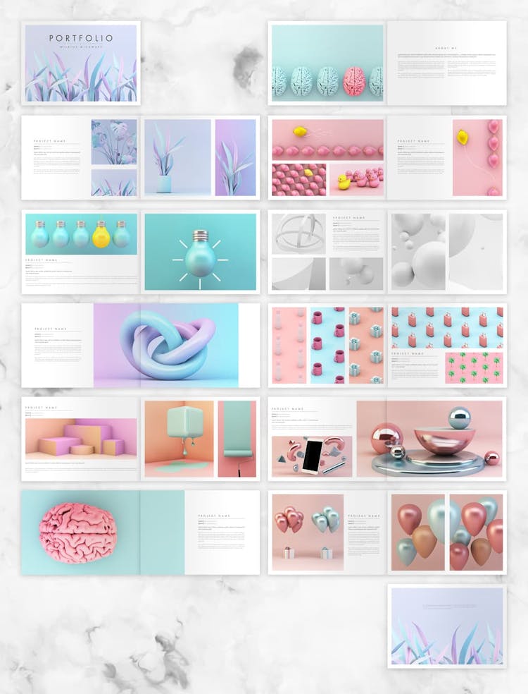 InDesign Portfolio Template Preview
