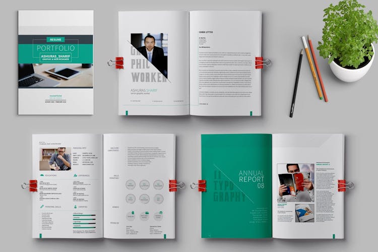 InDesign Portfolio Template Preview