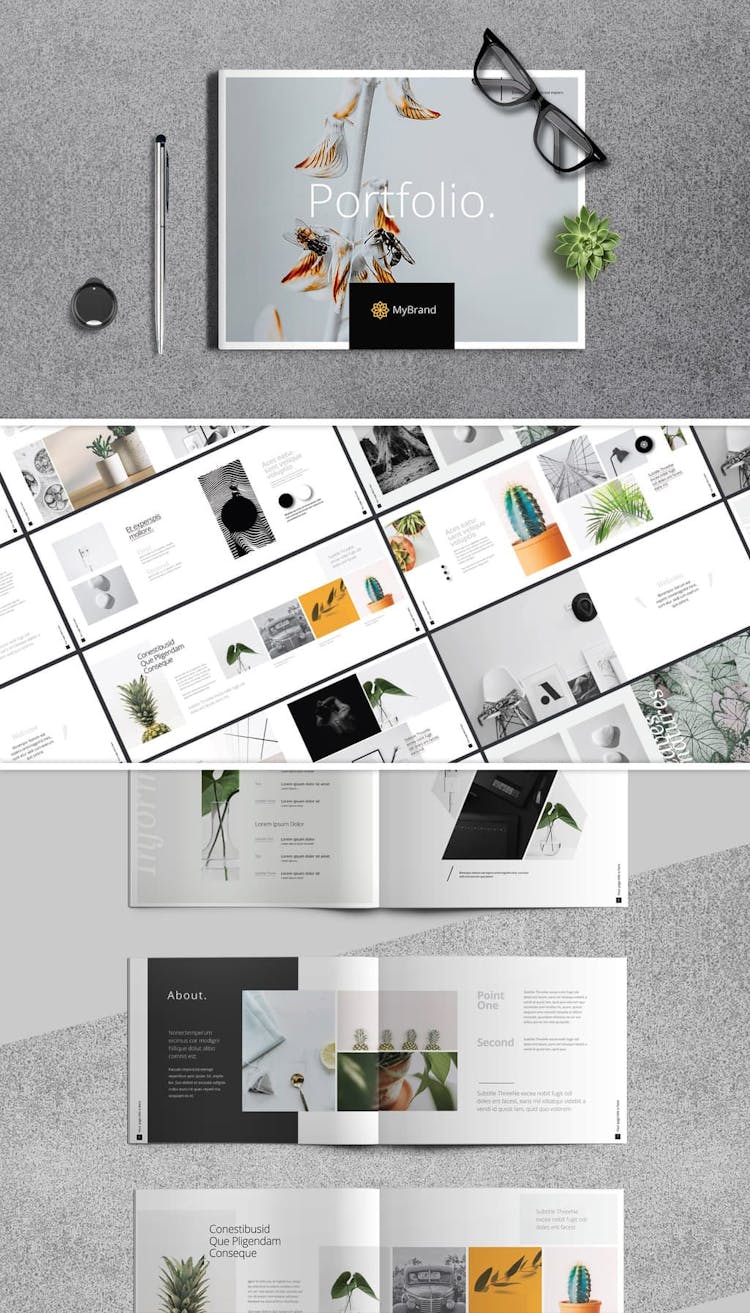 InDesign Portfolio Template Preview