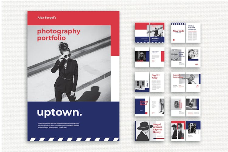 InDesign Portfolio Template Preview