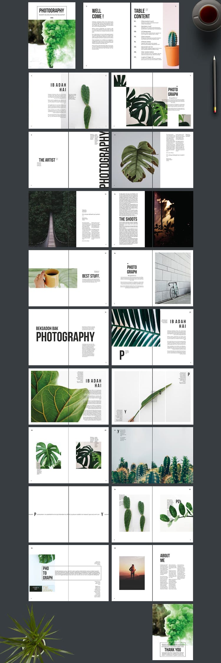 InDesign Portfolio Template Preview