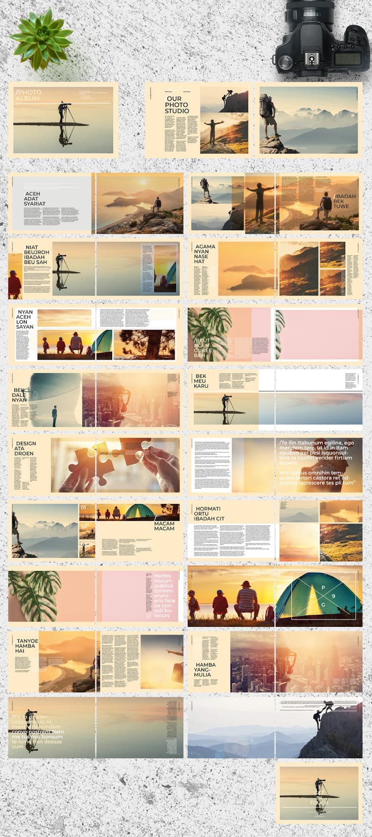 InDesign Portfolio Template Preview