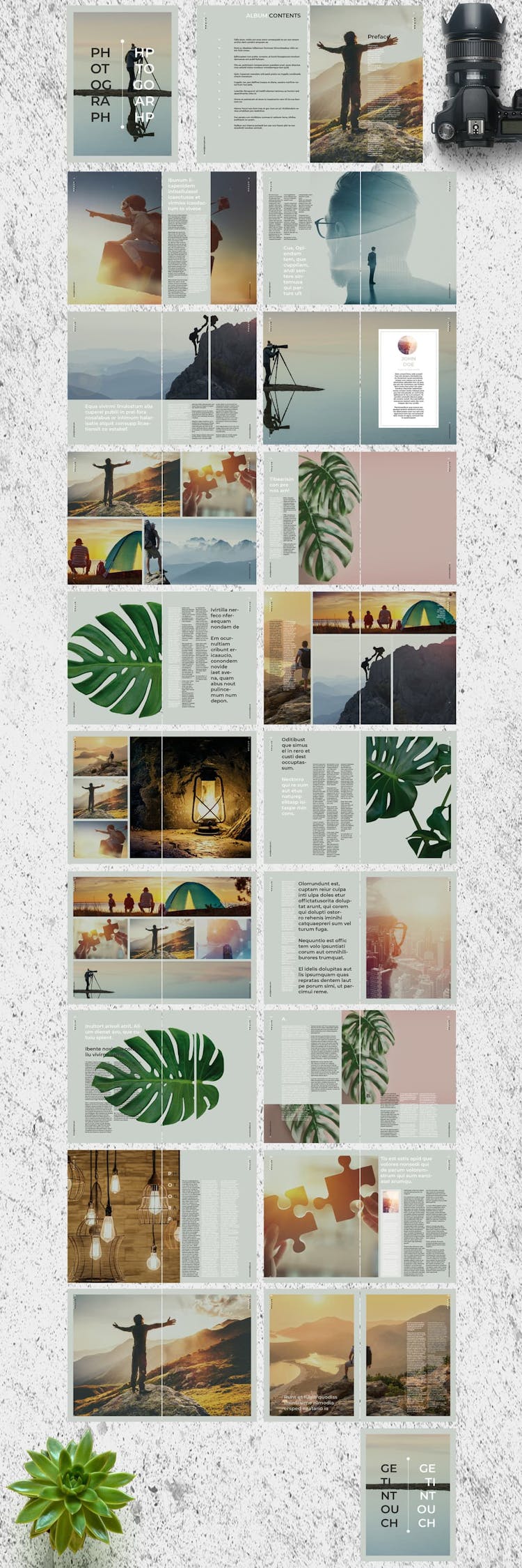 InDesign Portfolio Template Preview