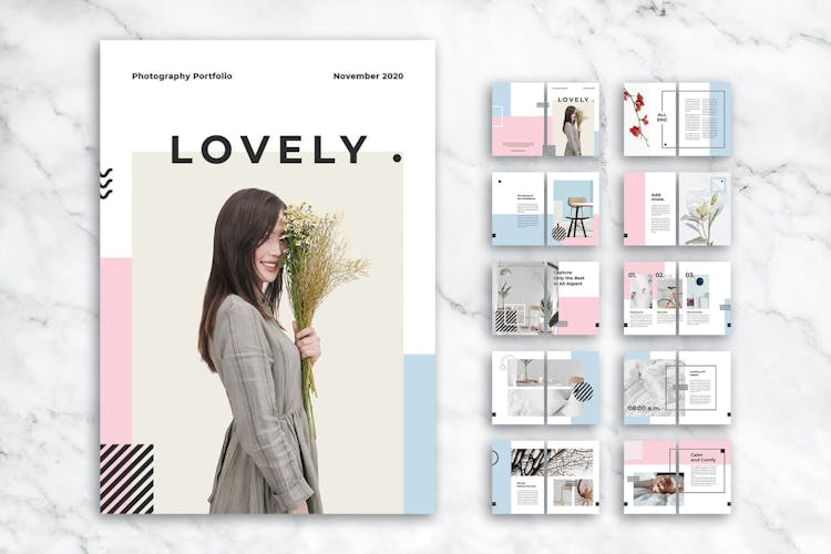 InDesign Portfolio Template Preview