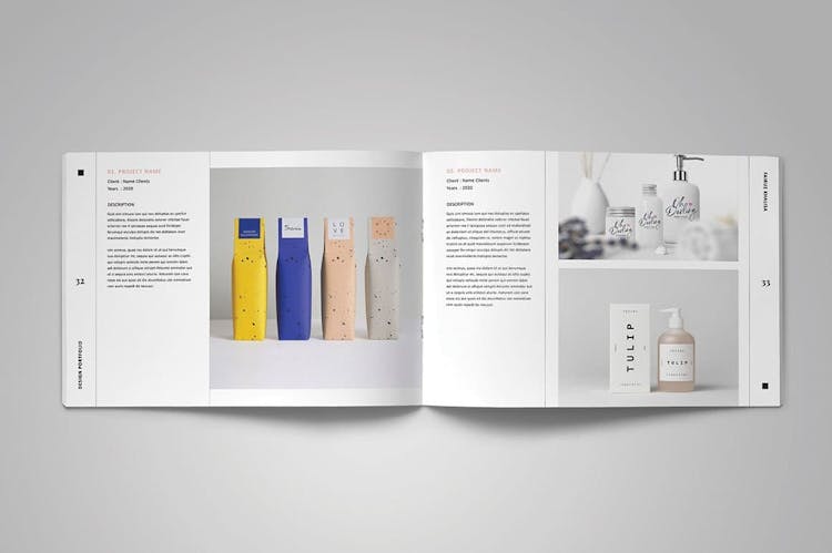 InDesign Portfolio Template Preview