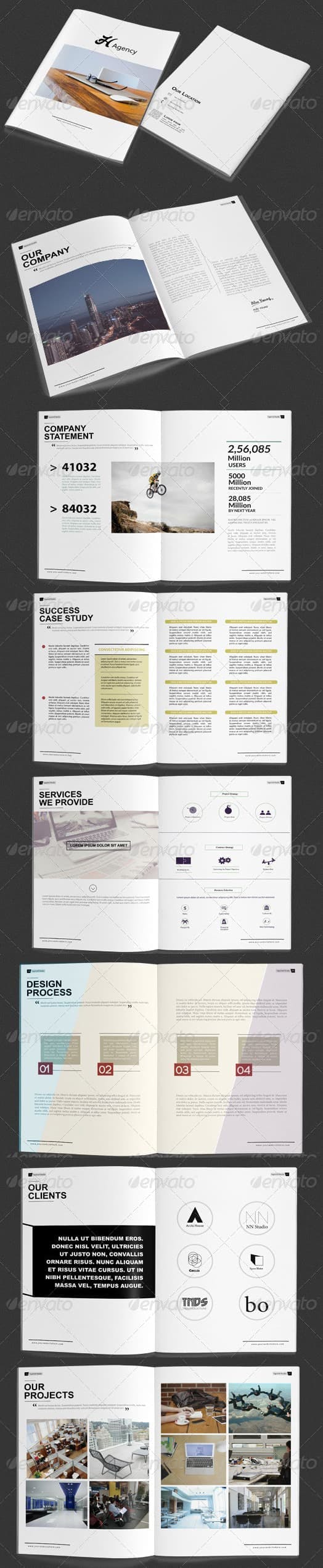 InDesign Portfolio Template Preview