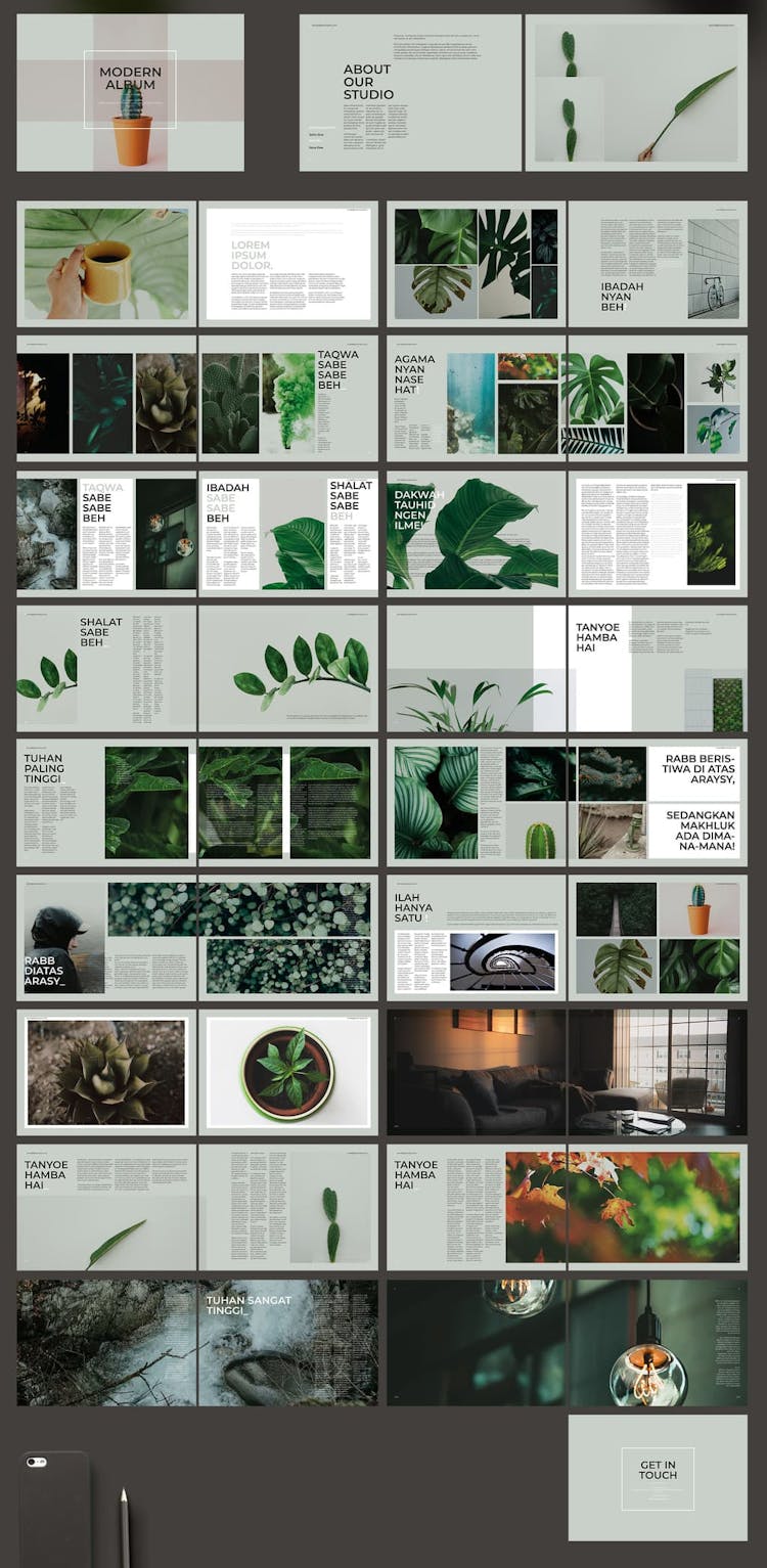 InDesign Portfolio Template Preview