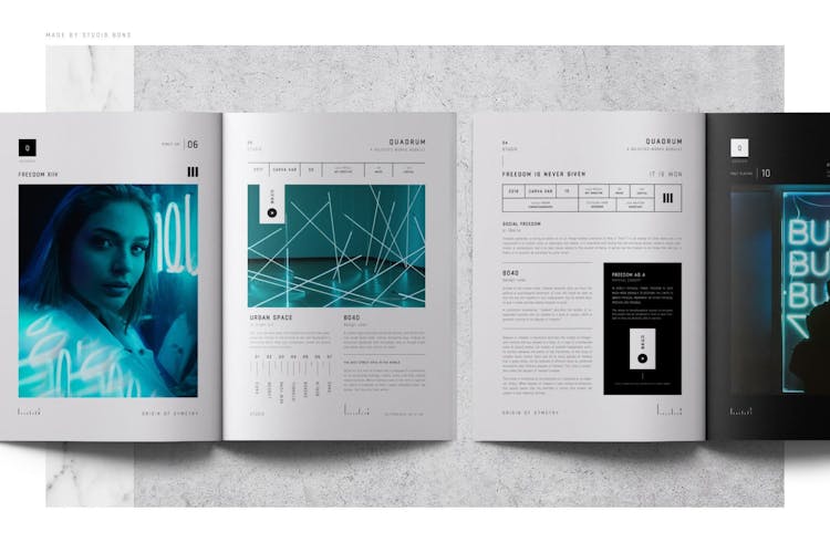 InDesign Portfolio Template Preview