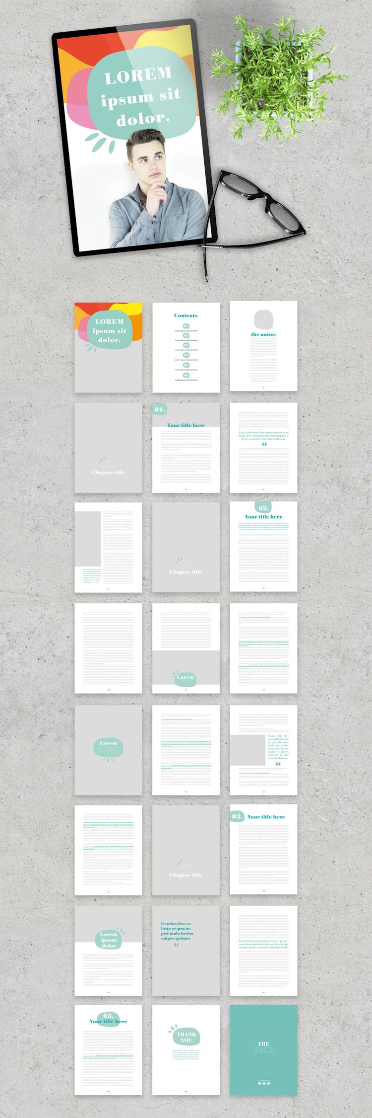 InDesign book template preview