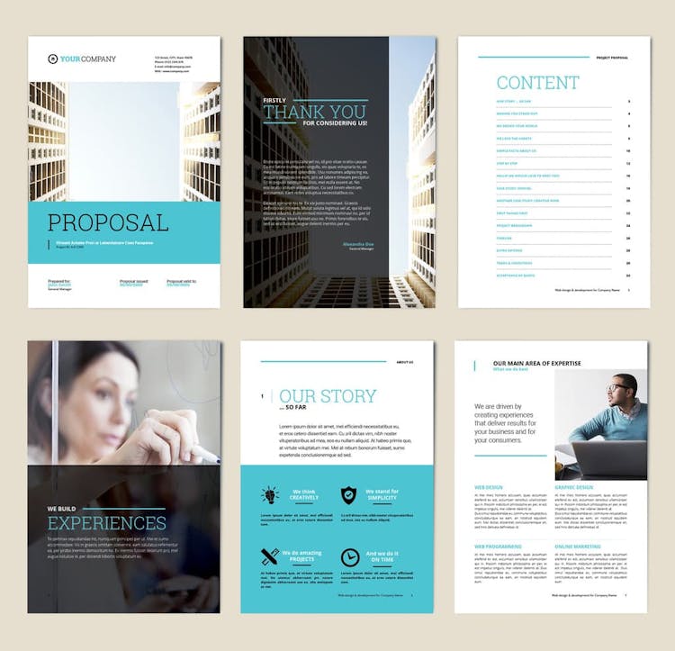 annual report template indesign free download