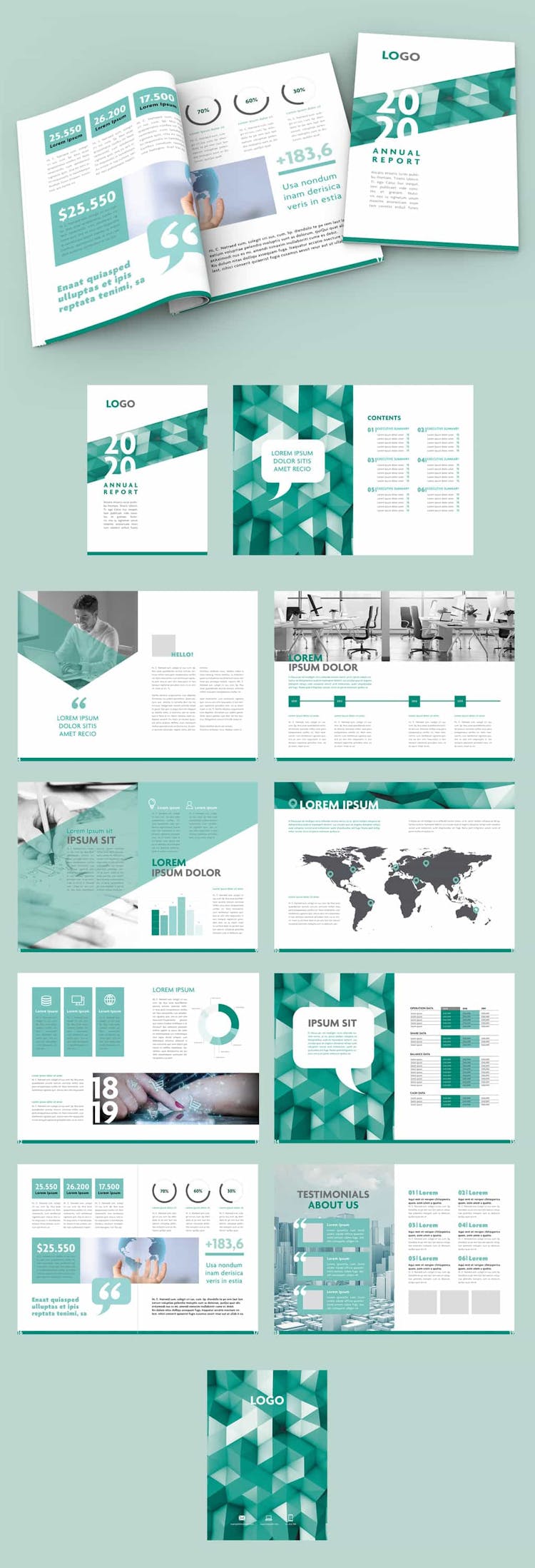 Download 60 Modern Annual Report Design Templates Free And Paid Redokun
