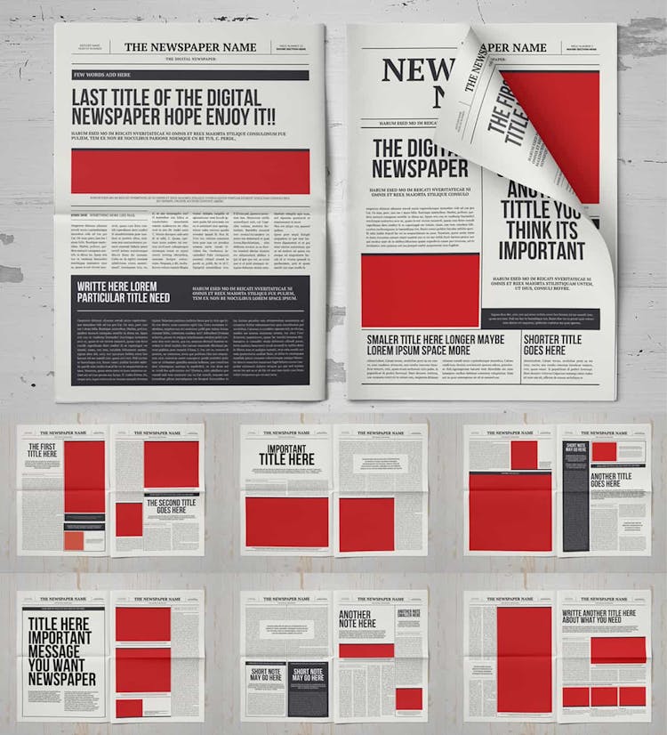 In Design Newspaper Template from redokun.imgix.net